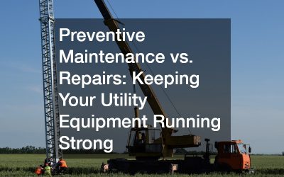 Preventive Maintenance vs. Repairs  Keeping Your Utility Equipment Running Strong